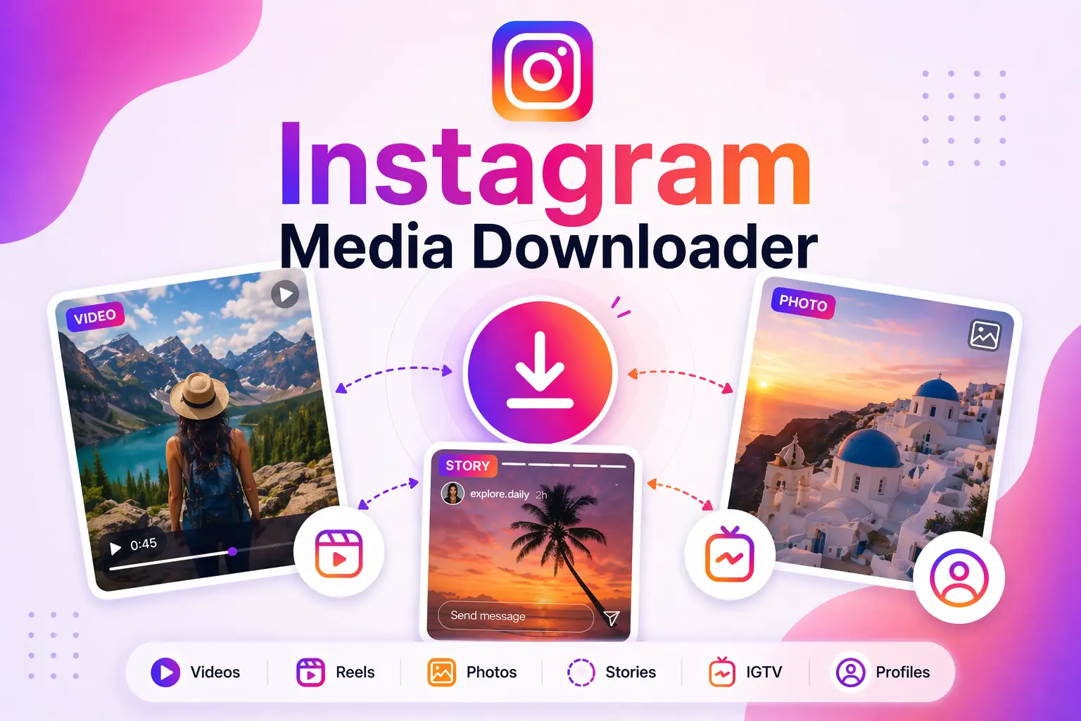 Preview image for Instagram downloading on DownVio